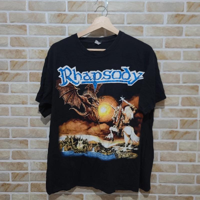 Band Tee Faded 90S - 빈티지 90년대 랩소디 오브 파이어 록