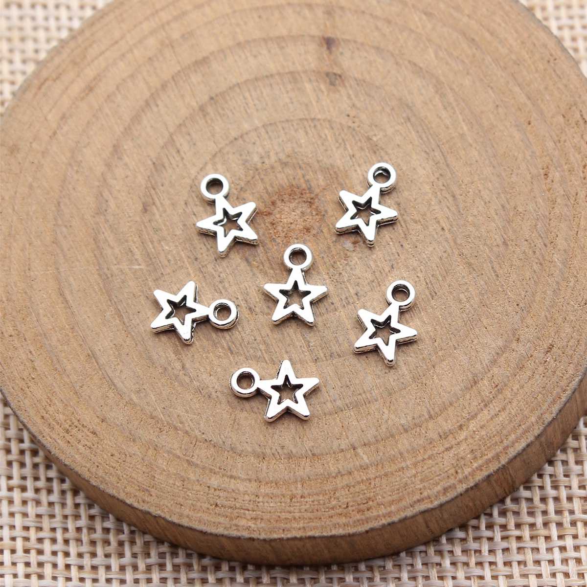 Vintage Fashion Theme - 80개 8.5x6.2mm(0.33x0.24인치) 앤틱 실버 컬러 스타
