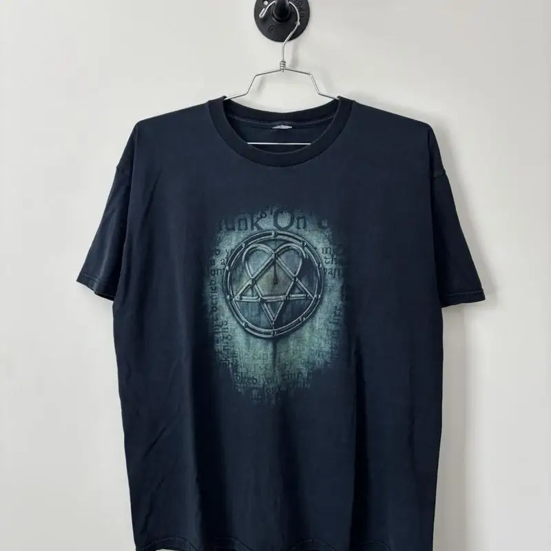 빈티지 HIM 티셔츠 남성용 XL 블랙 90년대 밴드  - Band Tee Faded 90S 리뷰 및 가격