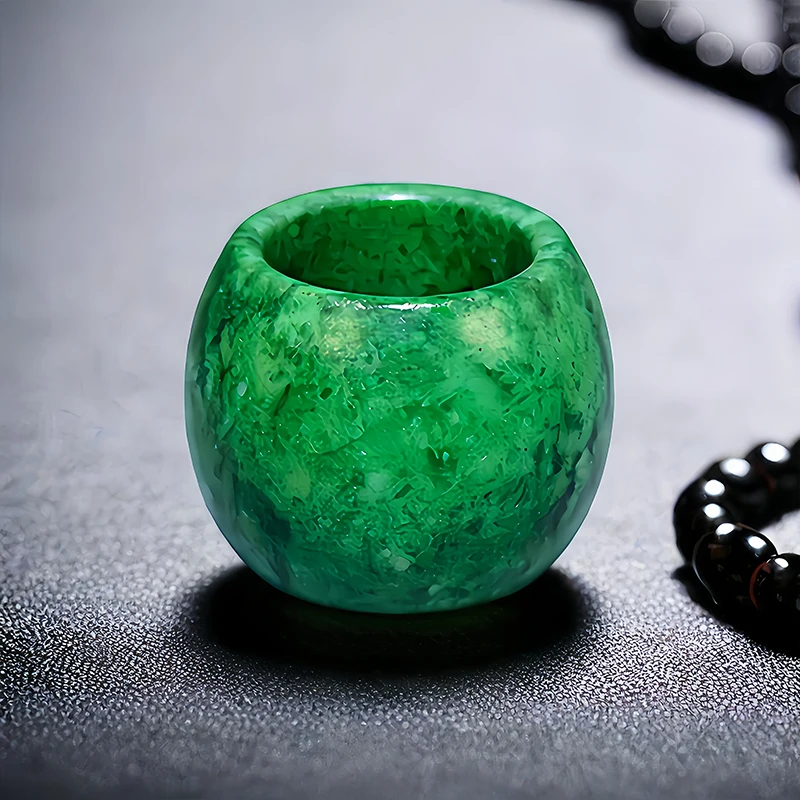 여성용 녹색 리얼 옥 반지, 럭셔리 패션 디자이너 스톤 - Vintage Fashion Rings 리뷰 및 가격