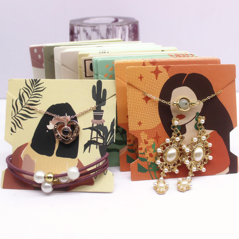 50Pcs 7.4x7.4cm 백서 카드 인쇄 빈티지 소 - Vintage Fashion Illustrations 리뷰 및 가격