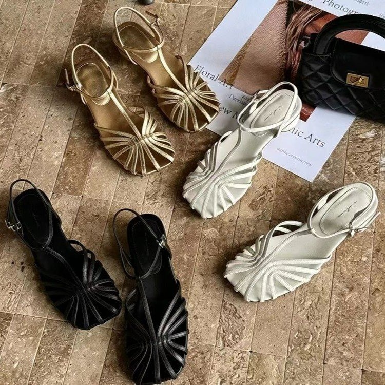 프랑스 스타일 빈티지 직조 토 샌들 2026 여름 신상 - Vintage Fashion In 2026 리뷰 및 가격
