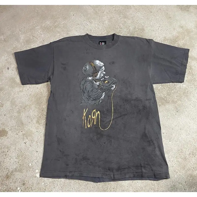 빈티지 KORN 팔로우 더 리더 티셔츠 페이디드 스래쉬 - Band Tee Faded 90S 리뷰 및 가격