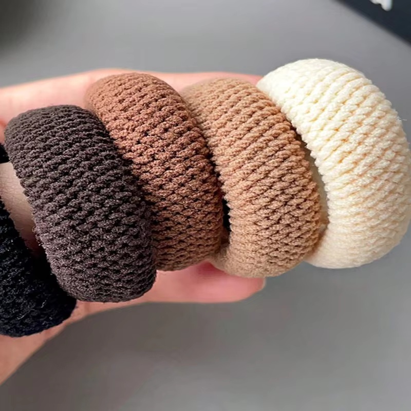 5/10PCS 여성용 두꺼운 헤어 타이, 고탄성 다채로 - Vintage Fashion Rings 리뷰 및 가격