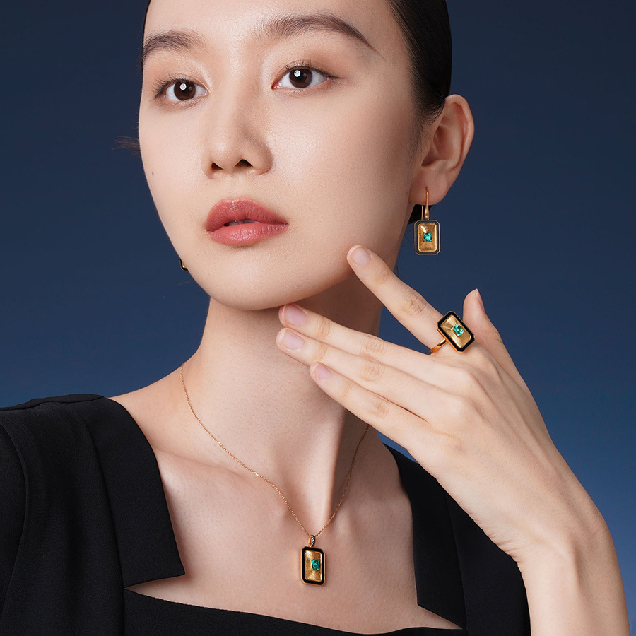젊은 여성들을 위한 빈티지 럭셔리 그린 사파이어 반지, - Vintage Fashion Rings 리뷰 및 가격