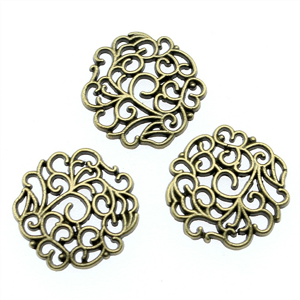 10pcs 18x18mm 2 색 골동품 실버 컬러 골동 - Vintage Fashion Theme 리뷰 및 가격