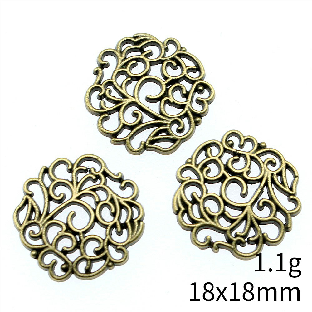 10pcs 18x18mm 2 색 골동품 실버 컬러 골동 - Vintage Fashion Theme 리뷰 및 가격
